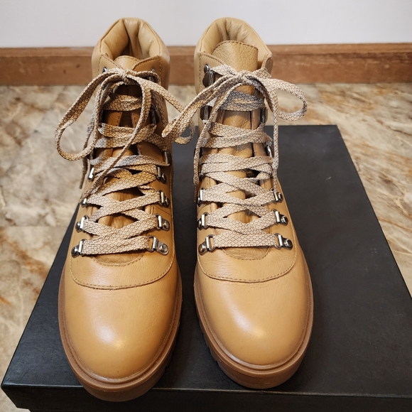 J Crew EUC leather boots work boot style 10 - Picture 2 of 8